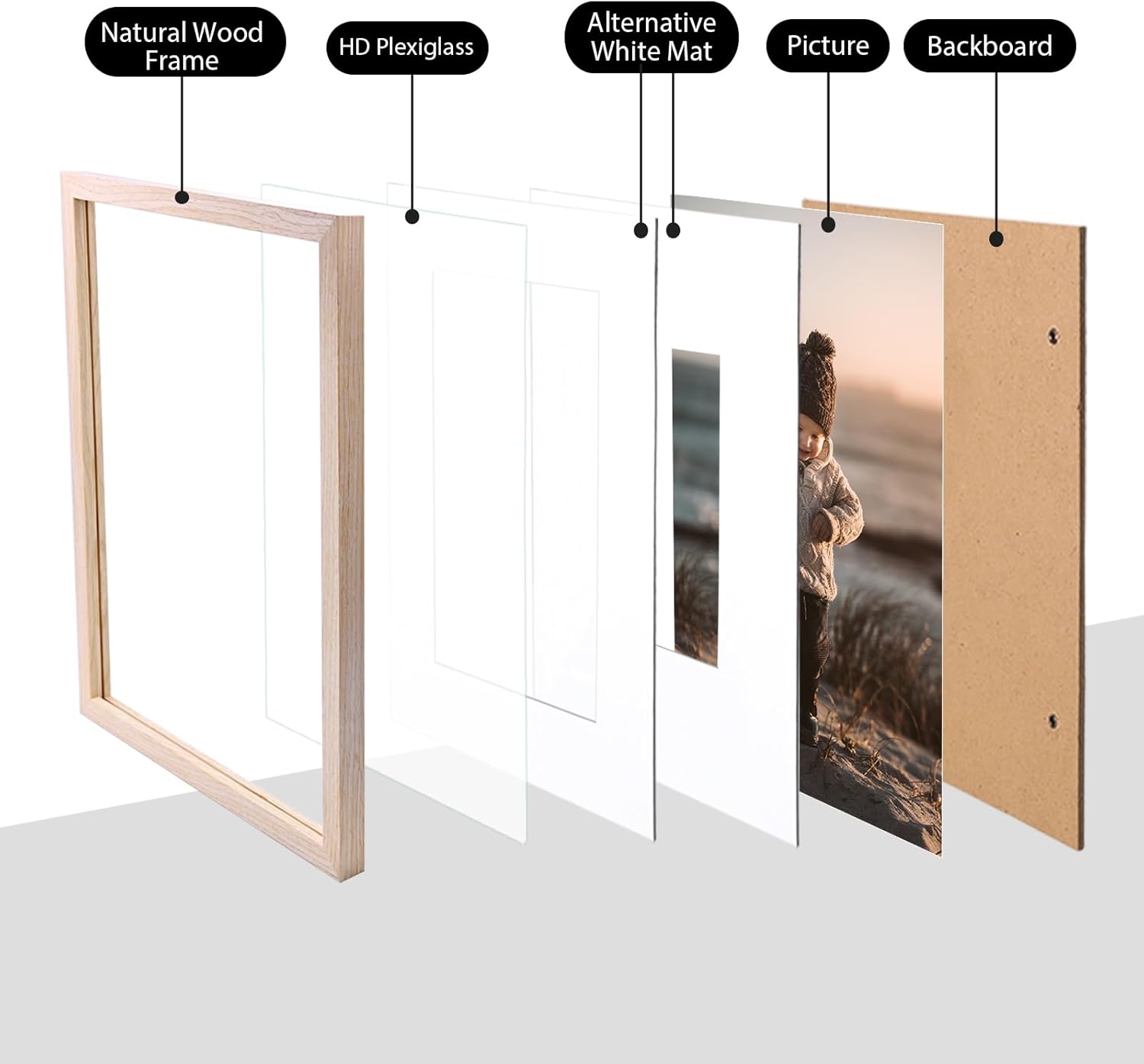 11x14 Picture Frame Natural So - Frame Display Wood incelemesi ve fiyatı