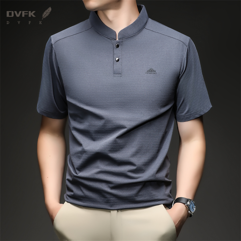 Mens Short Sleeve Mandarin Col - Embroidery Knit incelemesi ve fiyatı