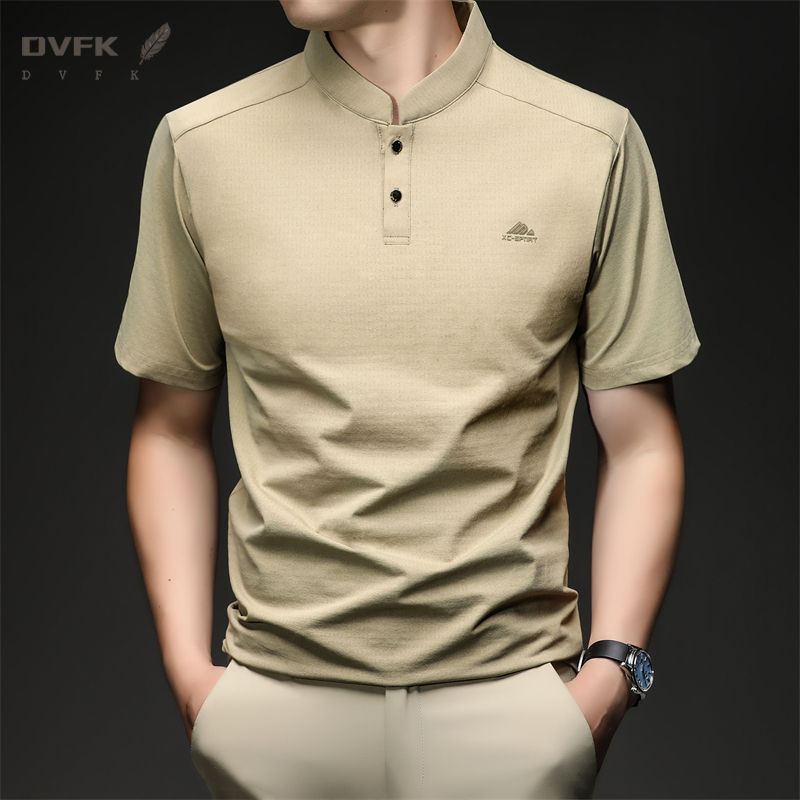 Mens Short Sleeve Mandarin Col - Embroidery Knit incelemesi ve fiyatı