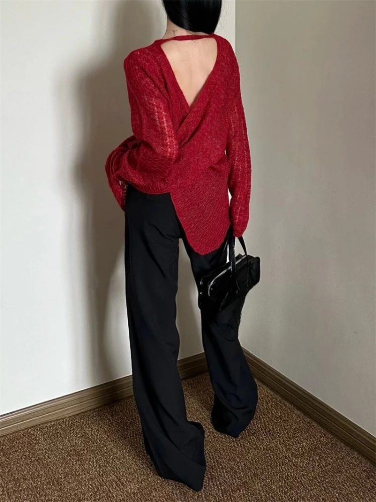 Y2K See-Through Knitted Women' - Embroidery Tshirt incelemesi ve fiyatı
