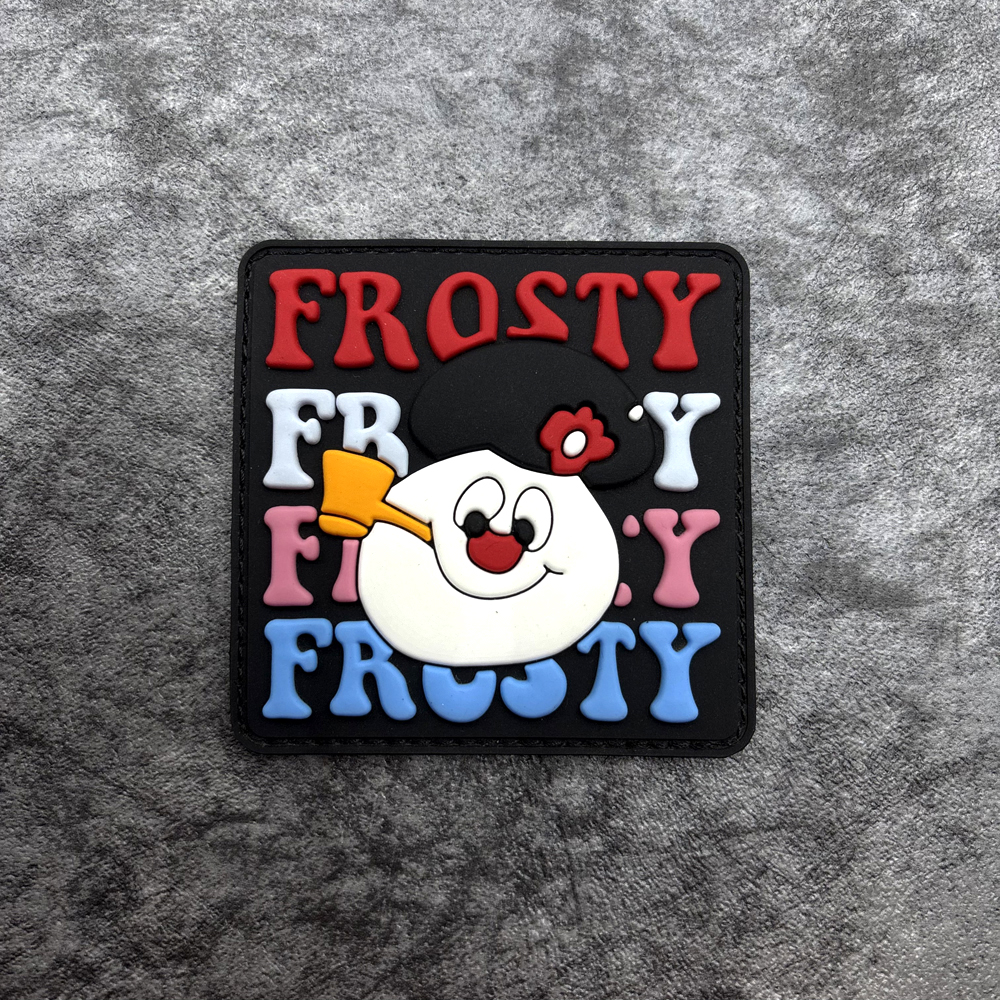 A Cute Snowman Pattern Pvc Pat - Embroidery Effect incelemesi ve fiyatı