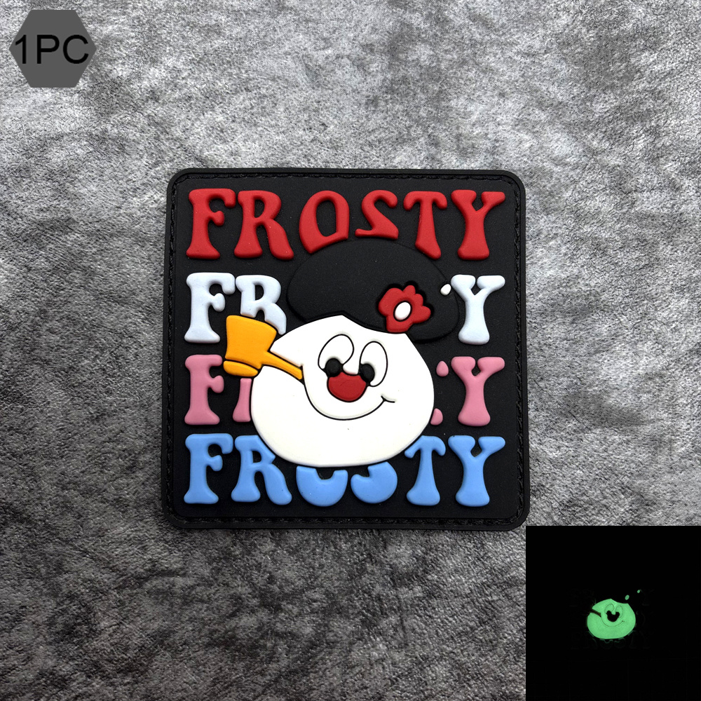 A Cute Snowman Pattern Pvc Pat - Embroidery Effect incelemesi ve fiyatı