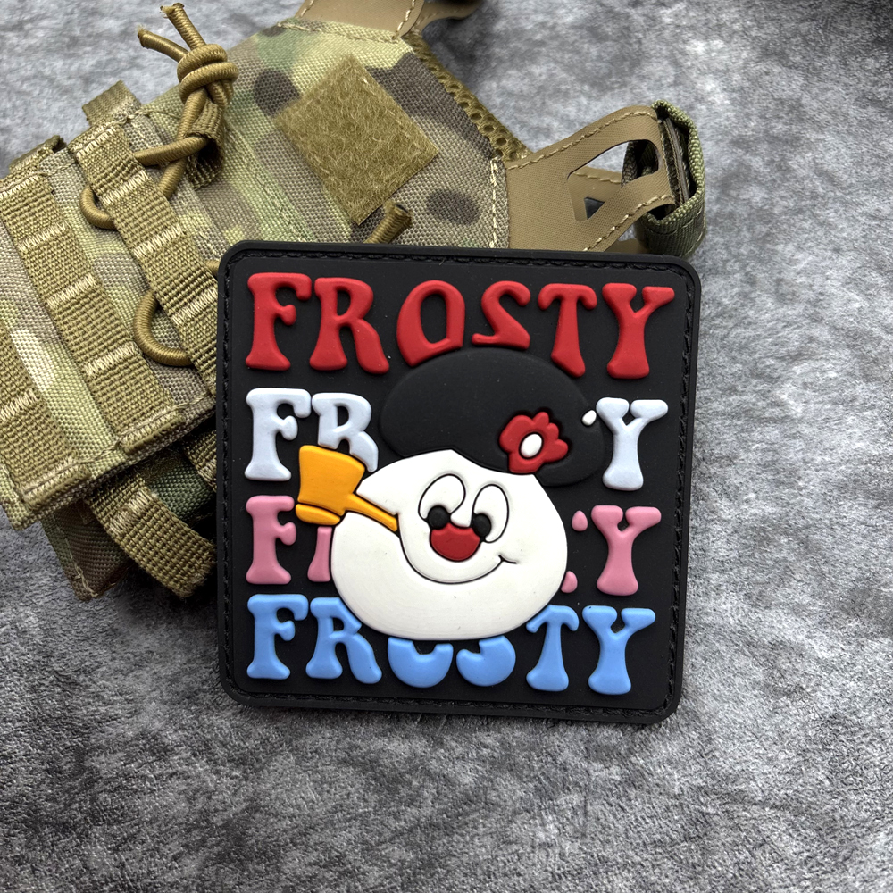 A Cute Snowman Pattern Pvc Pat - Embroidery Effect incelemesi ve fiyatı