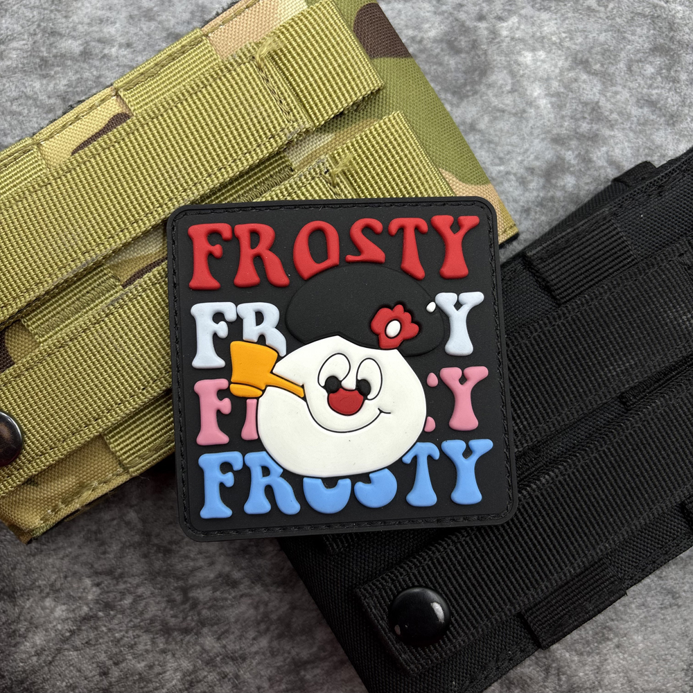 A Cute Snowman Pattern Pvc Pat - Embroidery Effect incelemesi ve fiyatı